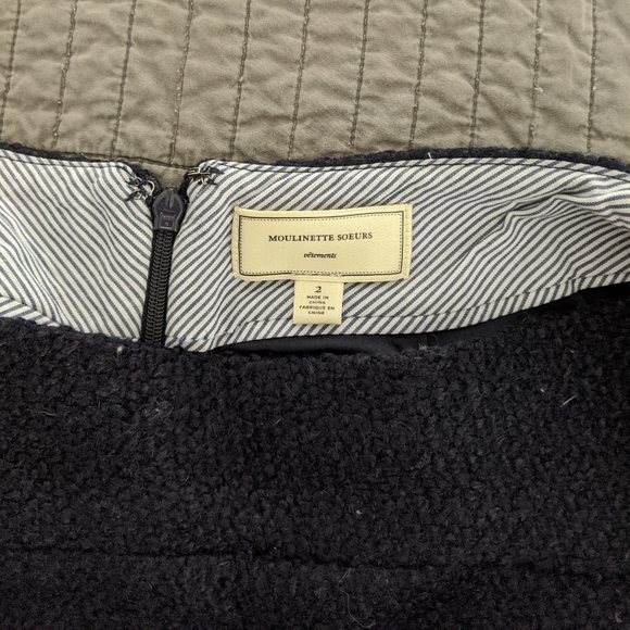 Navy Pencil Skirt - Picture 2 of 3